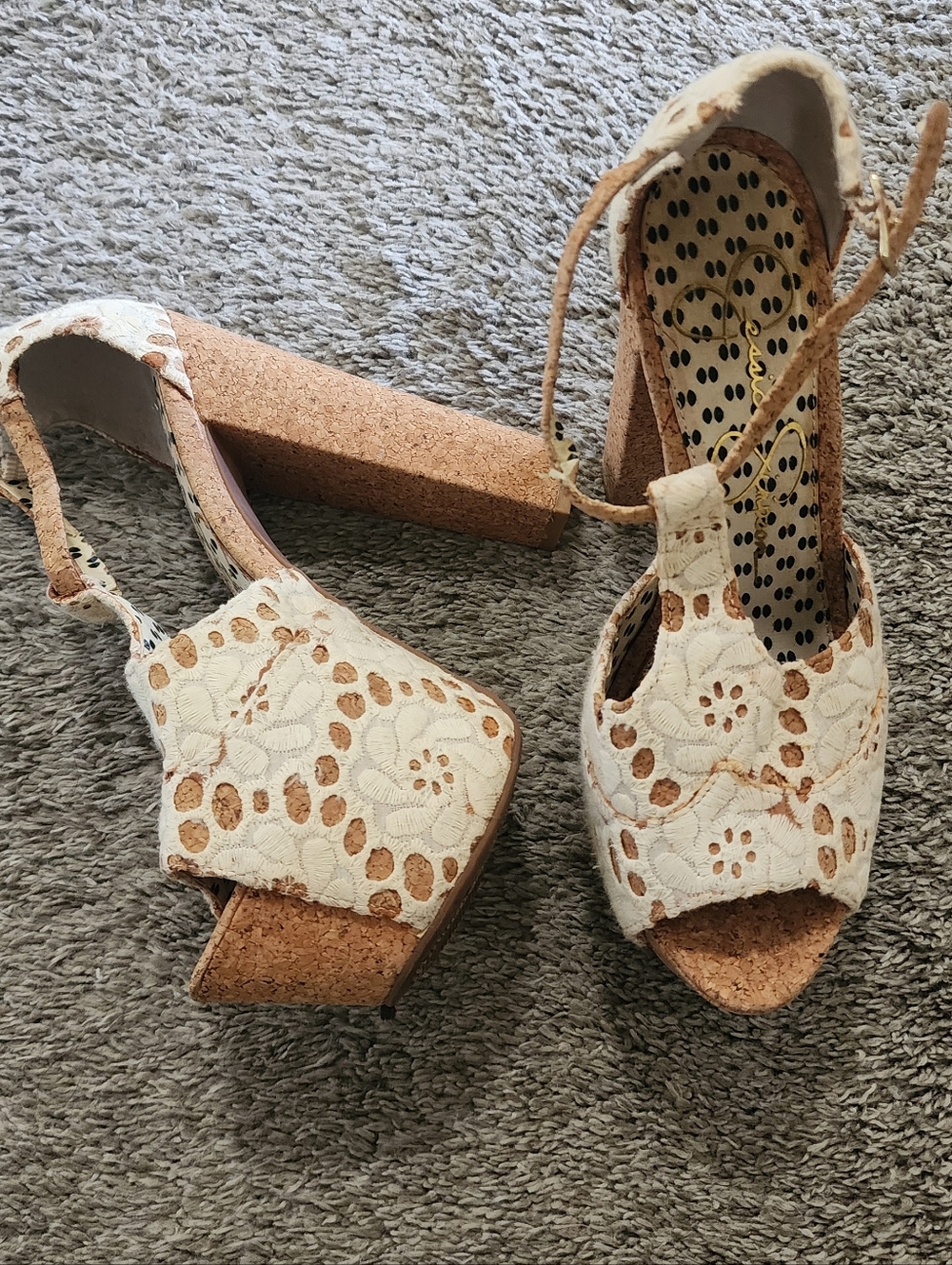 Jessica Simpson Dany Heels Crochet - Picture 2 of 4